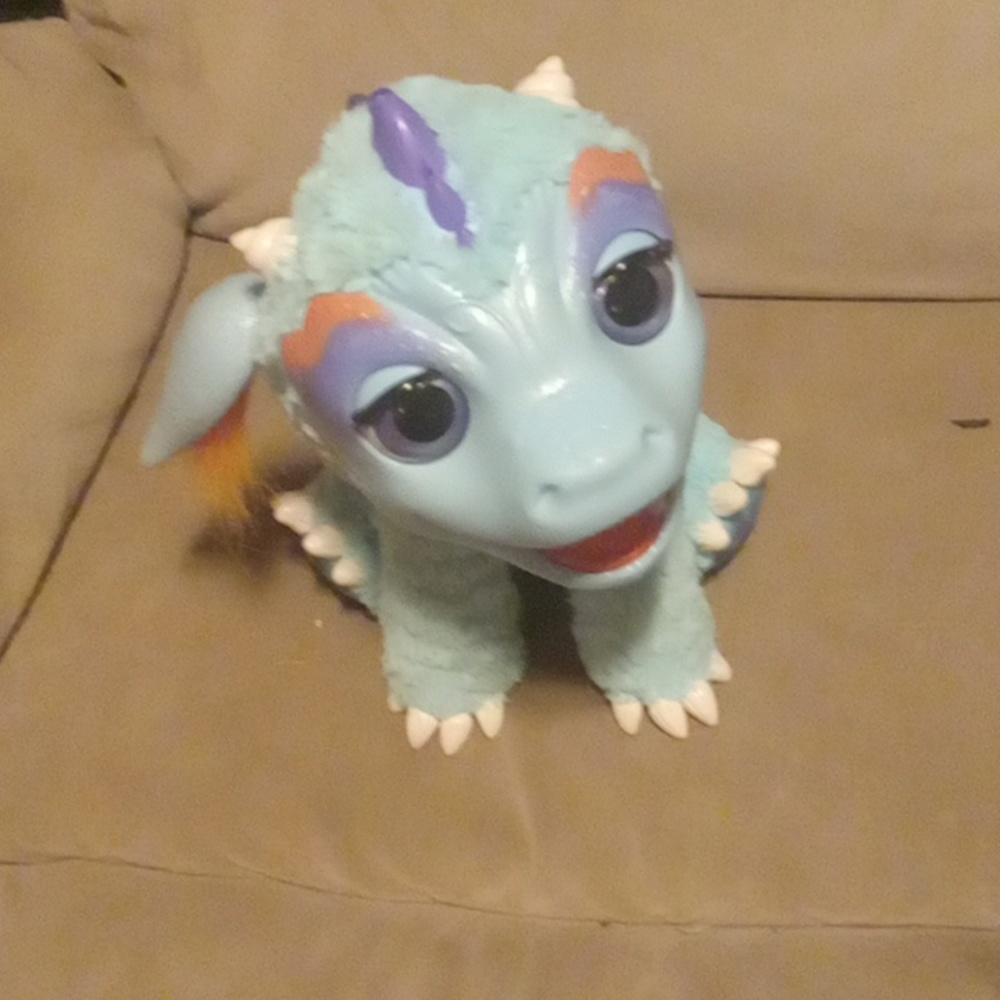 Fur real friends blue dragon